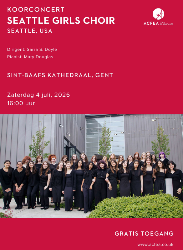 Zaterdag 4 juli 2026 - Seatlle Girls Choir (USA)